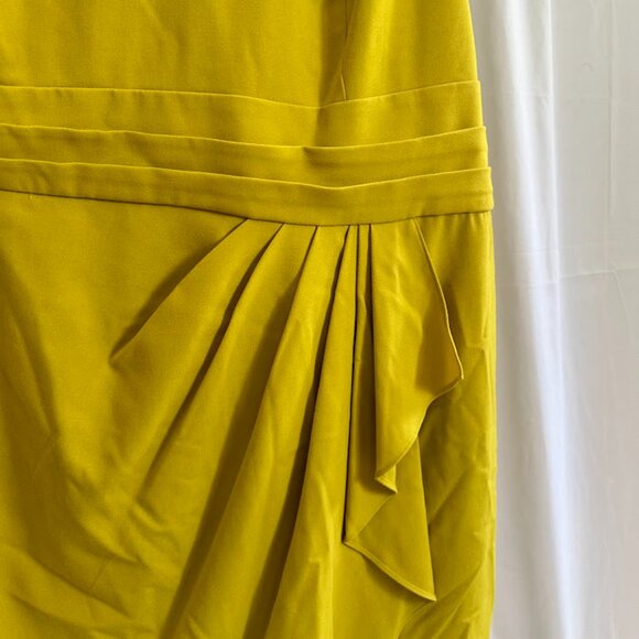 Calvin Klein Women's Plus 22W Chartreuse dress with pleated detail - Picture 7 of 9